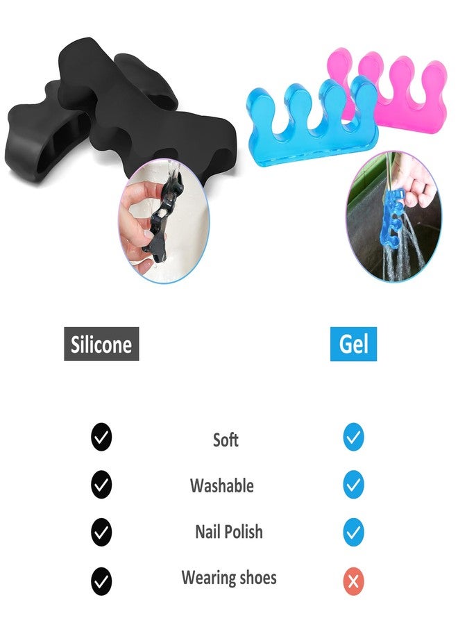 SUNFATT Toe Separators for Women ang Men,Toe Spacers for Women,Relieves Overlapping Toes,Bunions Corrector and Hammer Toe Pain,Gel Toe Spreader Separates and Relaxes Toes.2 Pcs - Image 5